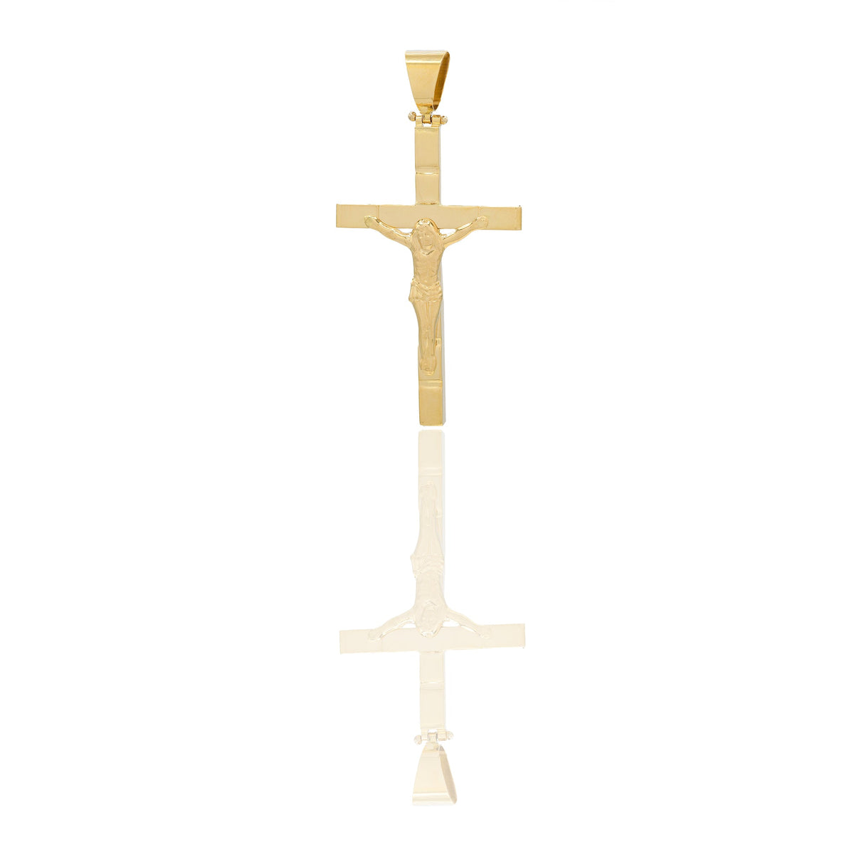 Ciondoli Oro Giallo Oro 18 carati Croce con Cristo Solo oro 5,6cm x 2,8 cm