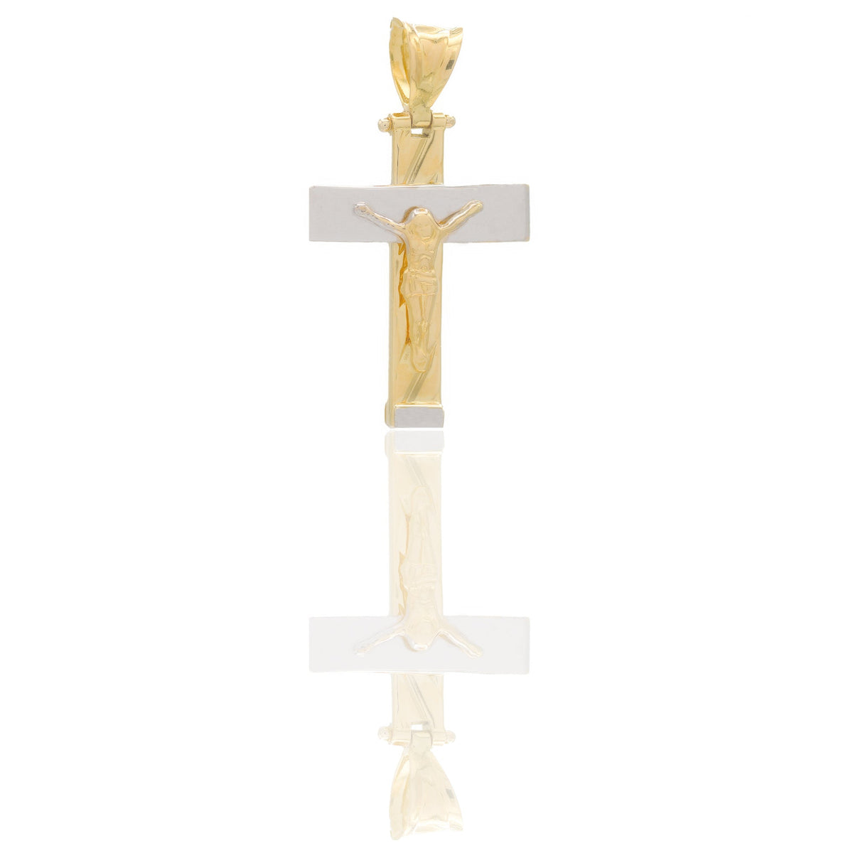 Ciondoli Oro Giallo, Oro Bianco A Lastra  Solo oro 3,4cm x 1,7 cm