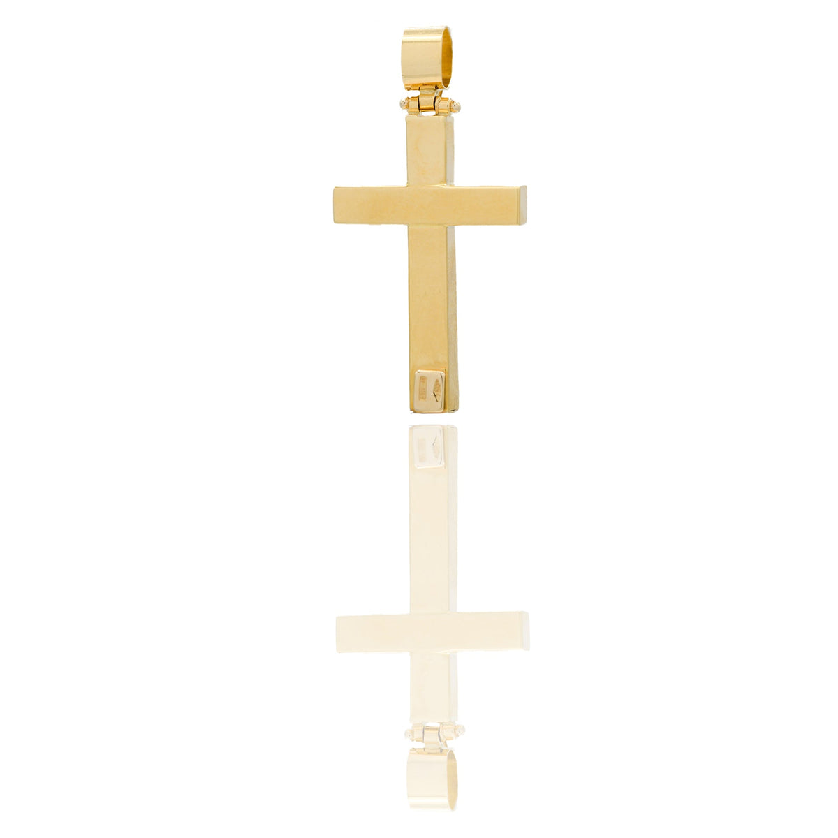 CIONDOLO CROCE CON CRISTO RIGATA