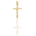CIONDOLO CROCE CON CRISTO liscia