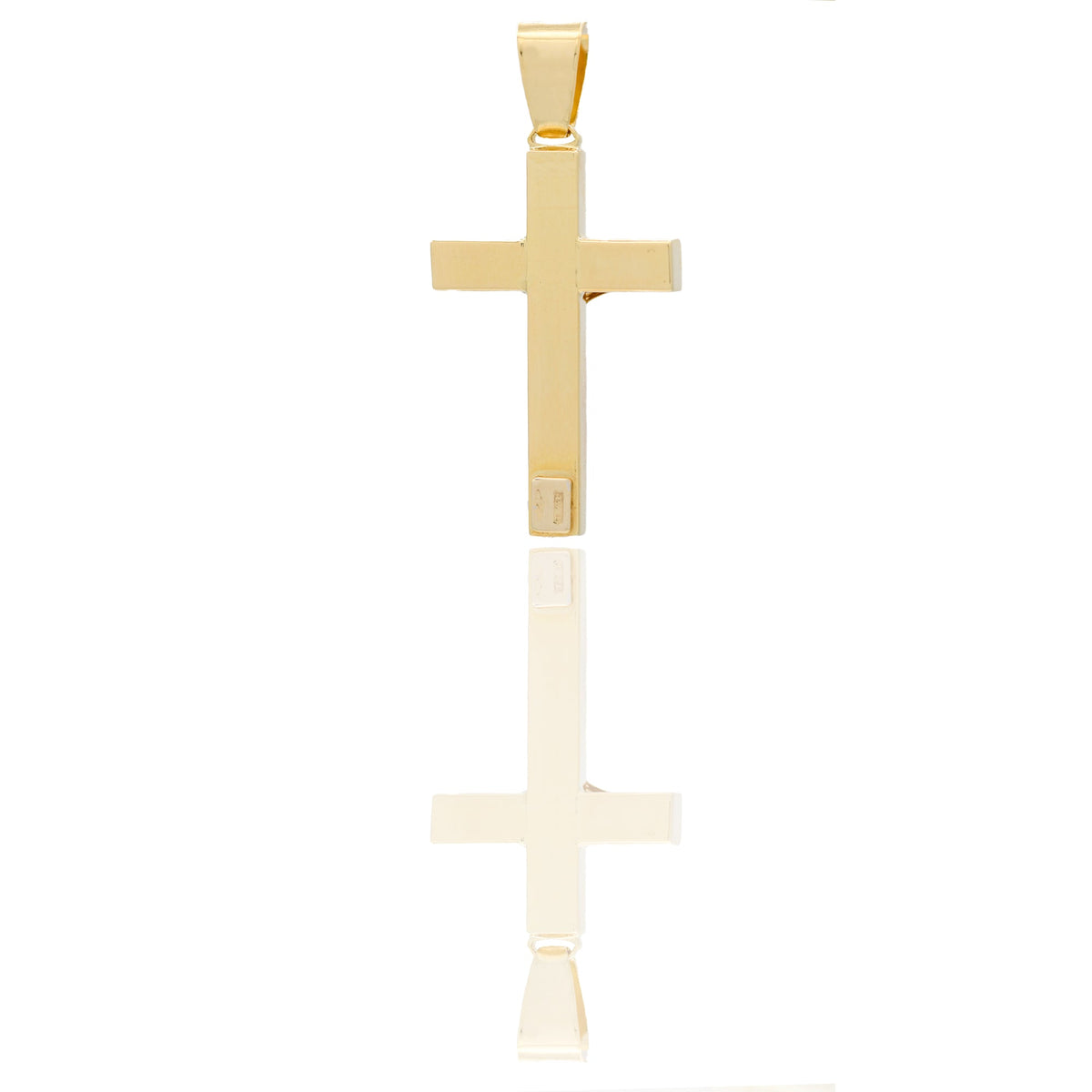 CIONDOLO CROCE CON CRISTO RIGATA