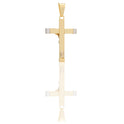 CIONDOLO CROCE CON CRISTO LISCIA