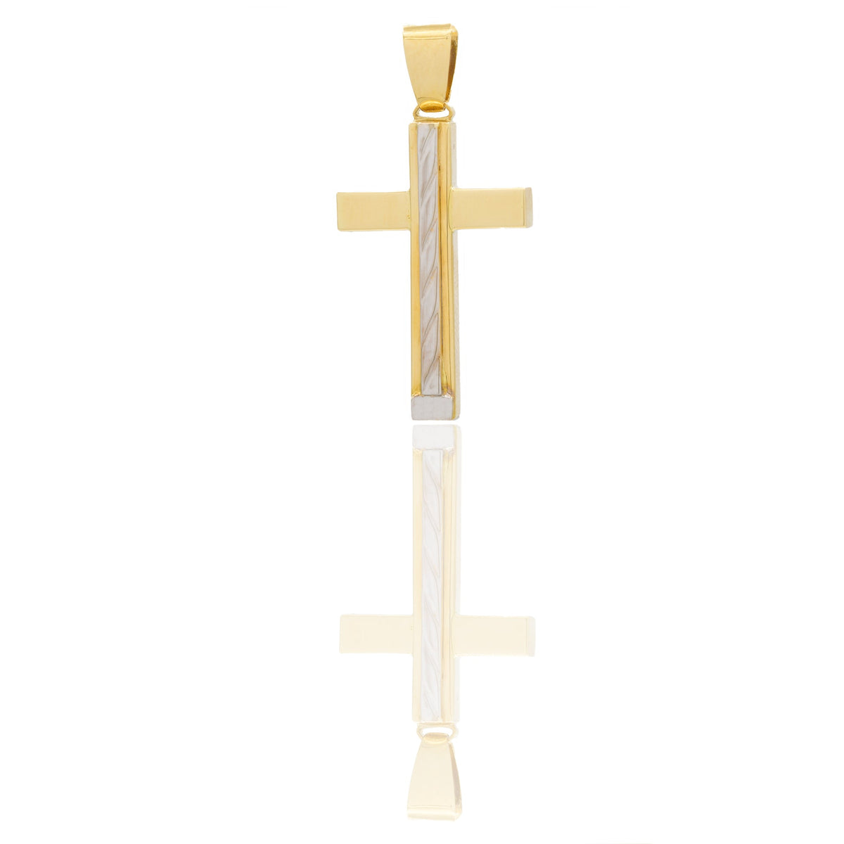 Ciondoli Oro Giallo, Oro Bianco scatolata  Solo oro 3,7 cm x 1,8 cm 