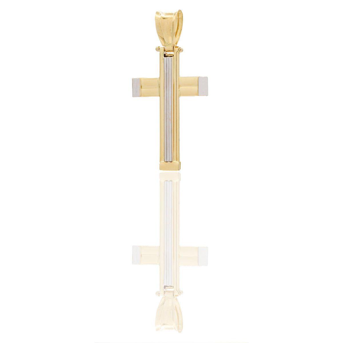 Ciondoli Oro Giallo, Oro Bianco scatolata  Solo oro 4 cm x 2 cm