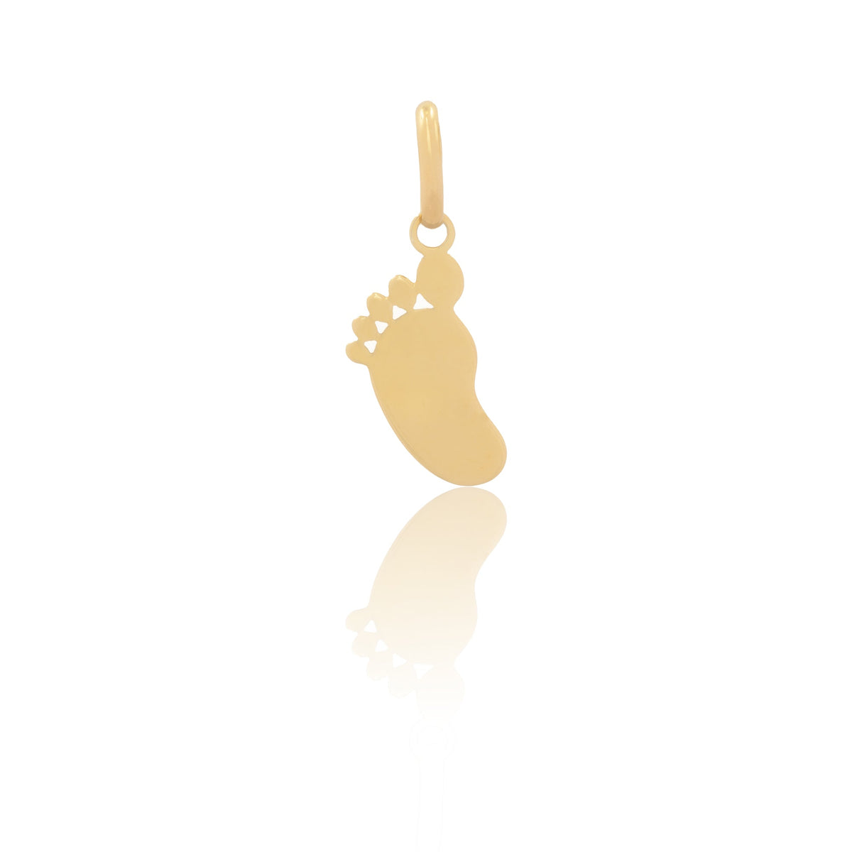 Ciondolo Oro Giallo Oro 18 carati Piedino Solo Oro cm.1,5