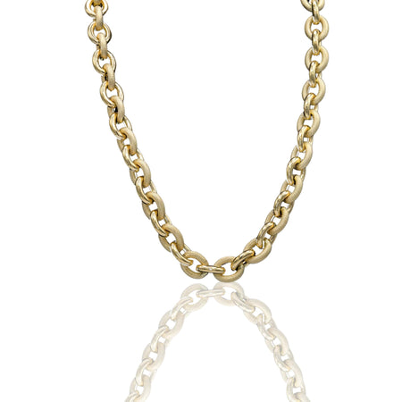 Collana Oro Giallo Oro 18 carati Catena Rolò Solo Oro cm.50