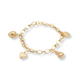 BRACCIALE DONNA  ROLO' OVALE CON PENDENTI