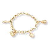 BRACCIALE DONNA ROLO' OVALE CON PENDENTI