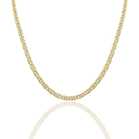 Collana Oro Giallo Oro 18 carati Catena Piatta Solo Oro