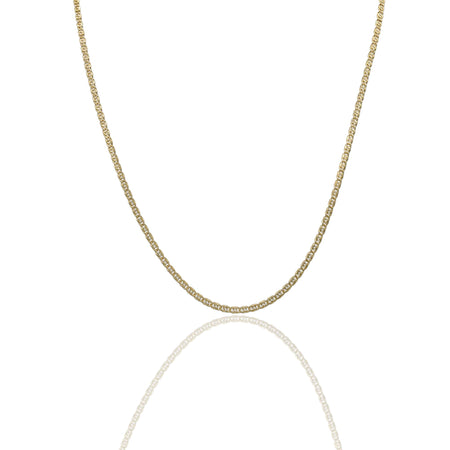 Collana Oro Giallo Oro 18 carati Catena Piatta Solo Oro