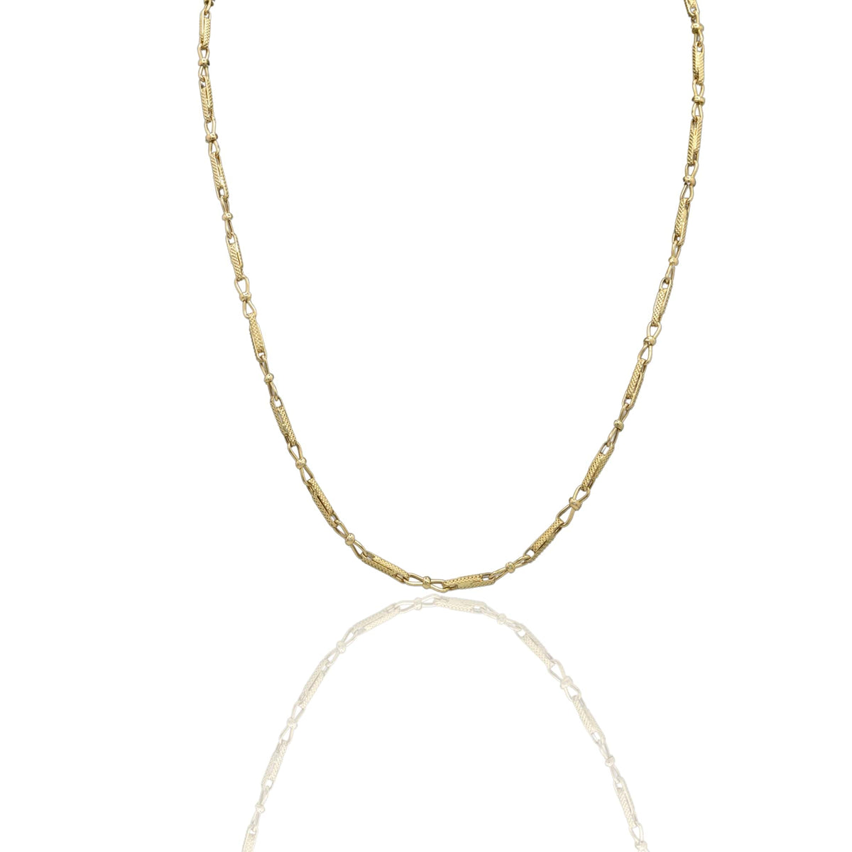 Collana Oro Giallo Oro 18 carati Catena Piatta Solo Oro