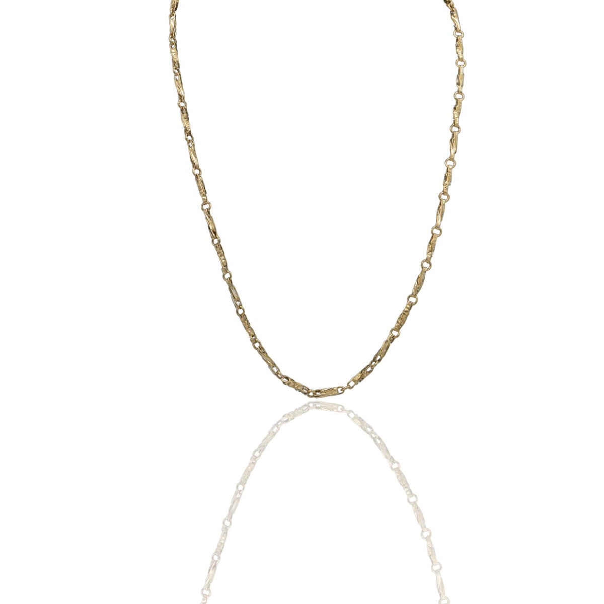 Collana Oro Giallo Oro 18 carati Catena Piatta Solo Oro