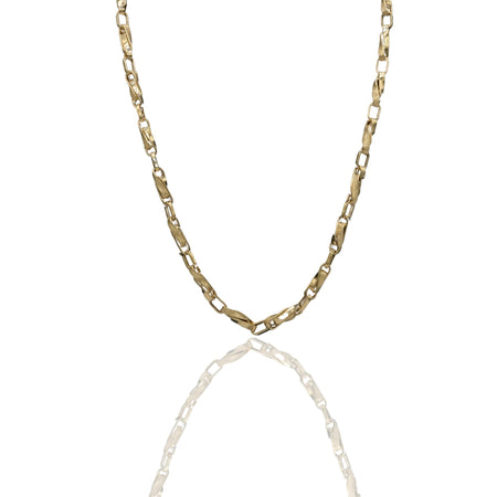Collana Oro Giallo Oro 18 carati Girocollo Intrecciato Puntinato Solo Oro