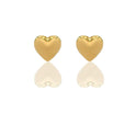 Orecchini Oro Giallo Oro 18 carati CUORE ELETTROFORMATO Solo Oro MIS.1