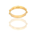 Anello Oro Giallo Oro 18 carati FERMANELLO ROSARIO Solo Oro MIS. DALL' 8 AL 30