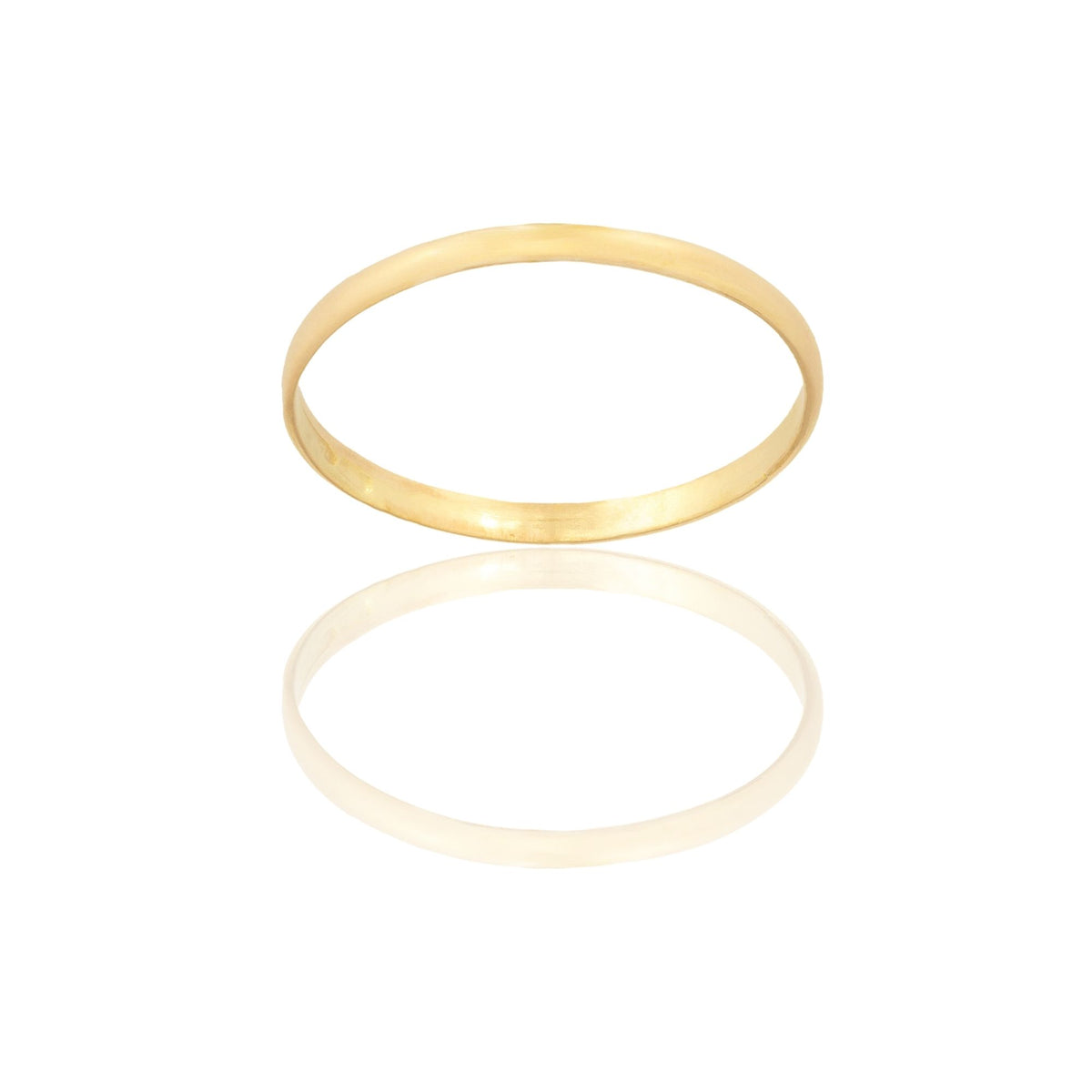 Anello Oro Giallo Oro 18 carati FERMANELLO LISCIO  Solo Oro MIS. DALL' 8 AL 30