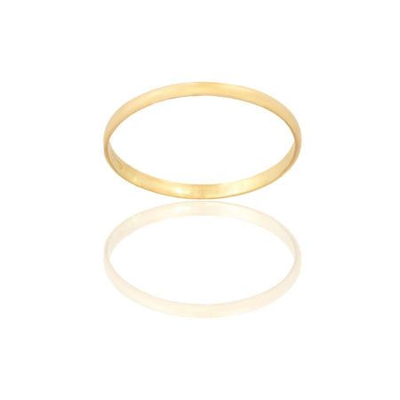 Anello Oro Giallo Oro 18 carati FERMANELLO LISCIO  Solo Oro MIS. DALL' 8 AL 30