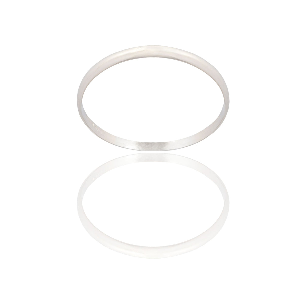 Anello Oro Bianco Oro 18 carati FERMANELLO LISCIO  Solo Oro MIS. DALL' 8 AL 30