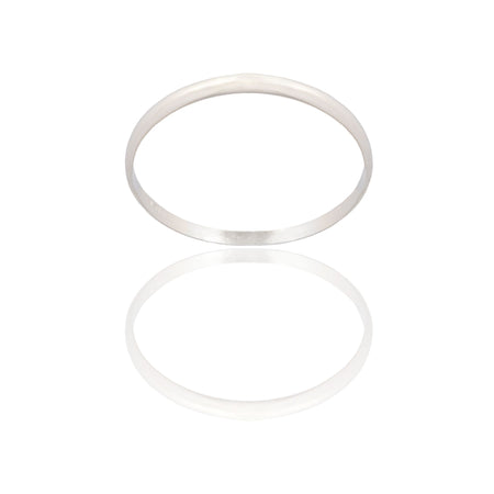 Anello Oro Bianco Oro 18 carati FERMANELLO LISCIO  Solo Oro MIS. DALL' 8 AL 30