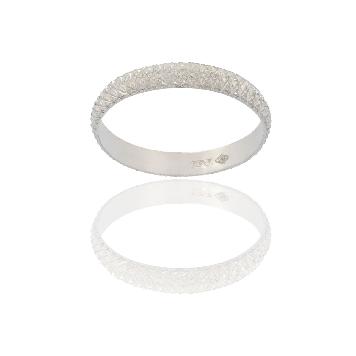 Anello Oro Bianco Oro 18 carati NEVE Solo Oro MIS. DALL' 8 AL 30