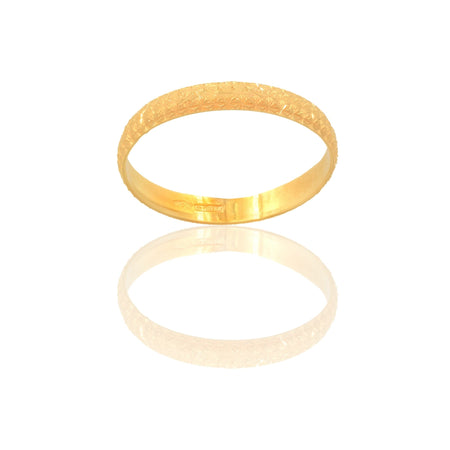 Anello Oro Giallo Oro 18 carati NEVE Solo Oro MIS. DALL' 8 AL 30
