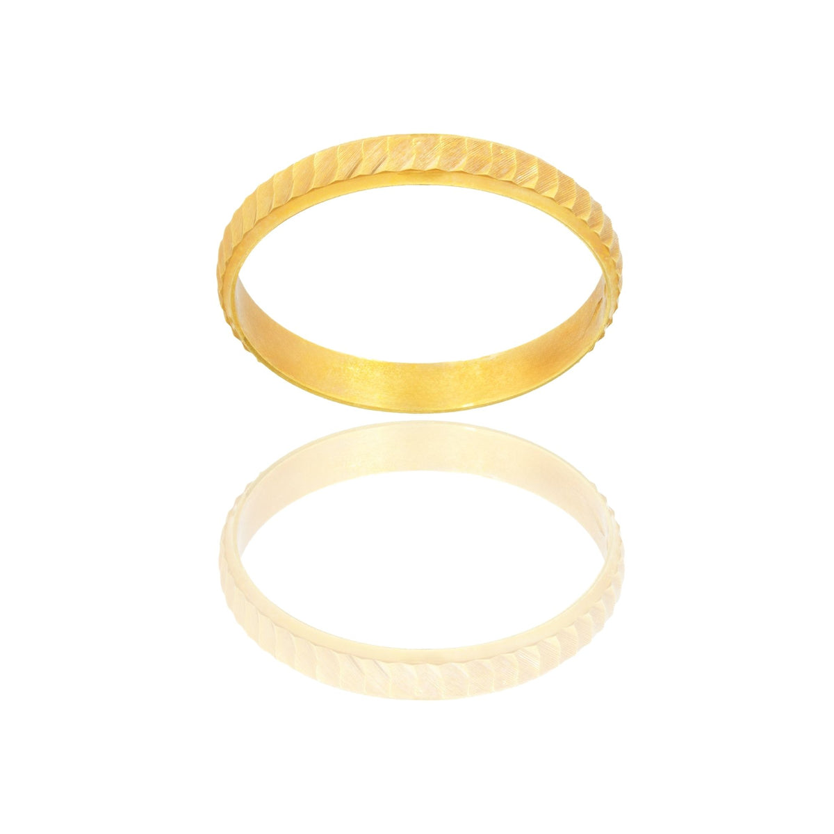 Anello Oro Giallo Oro 18 carati CAMELIA Solo Oro MIS. DALL' 8 AL 30