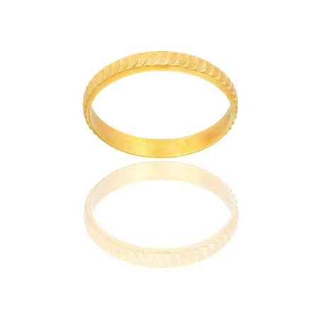 Anello Oro Giallo Oro 18 carati CAMELIA Solo Oro MIS. DALL' 8 AL 30