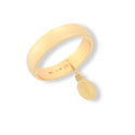 Anello  in oro GIALLO Oro 18 carati Fede Classica Fascia Larga Solo Oro spessore gambo 4,3 Gr. 5