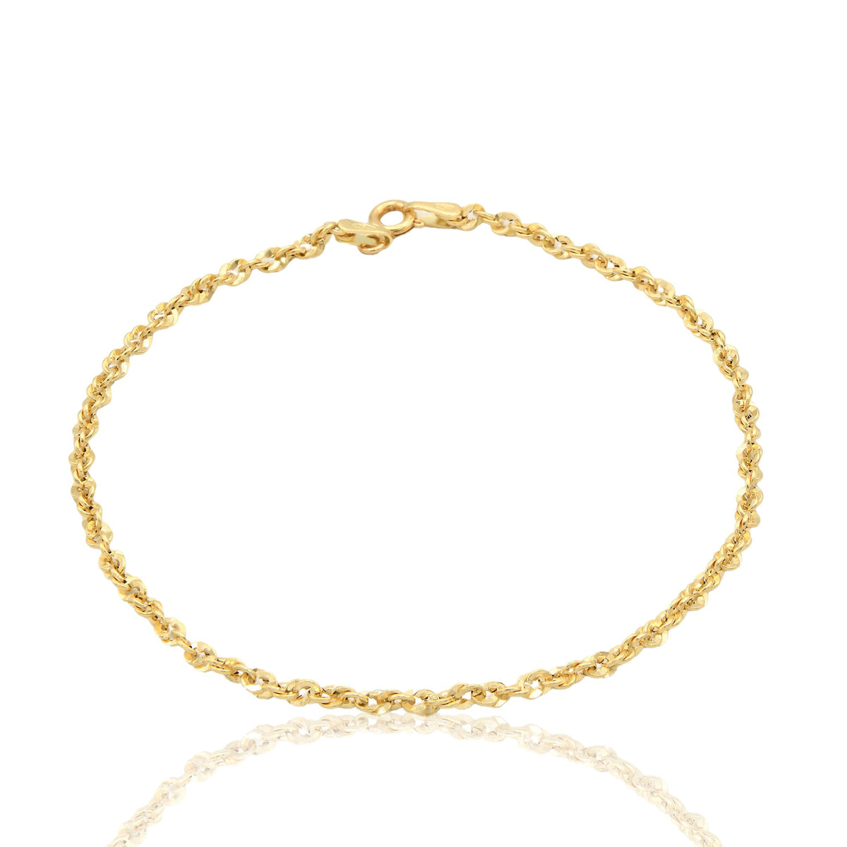 Bracciale Oro Giallo Oro 18 carati Iride 030 Solo Oro cm 19
