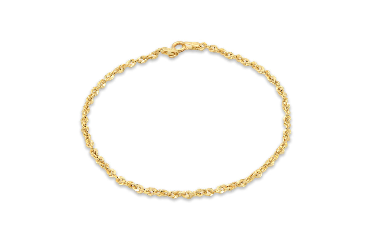 Bracciale Oro Giallo Oro 18 carati Iride 030 Solo Oro cm 18