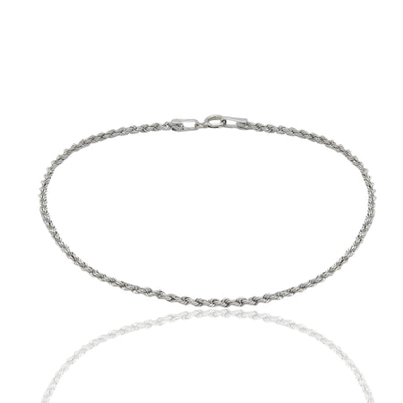 Bracciale Oro Bianco Oro 18 carati Laser 030 Solo Oro cm. 22