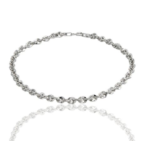 Bracciale Oro Bianco Oro 18 carati Iride 050 Solo Oro cm. 23