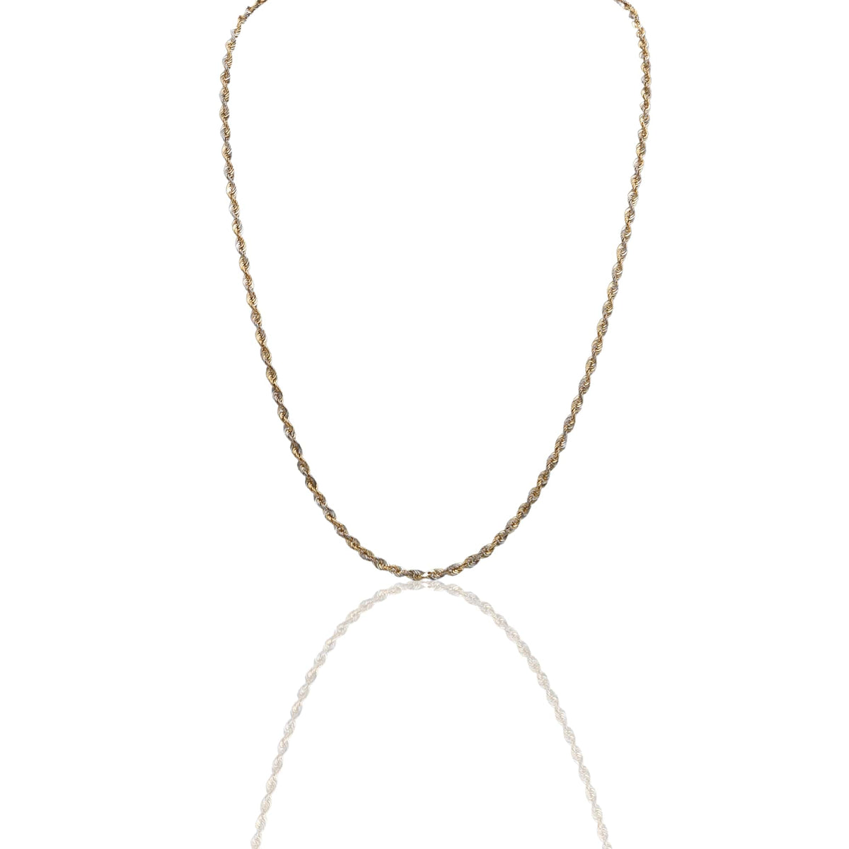 Collana Oro Giallo Oro Bianco Oro 18 carati America 030 Solo Oro