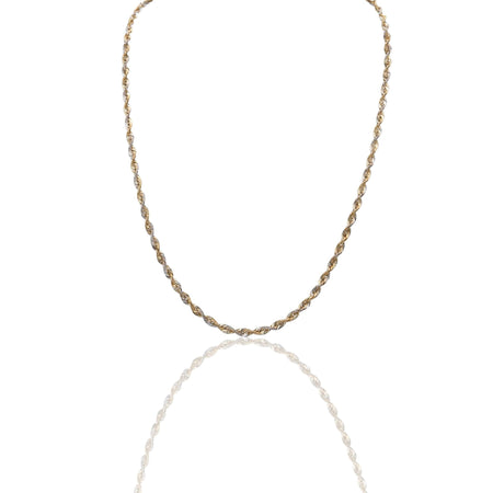 Collana Oro Giallo Oro Bianco Oro 18 carati America 060 Solo Oro