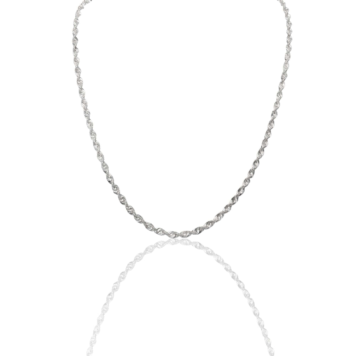 Collana Oro Bianco Oro 18 carati America 060 Solo Oro