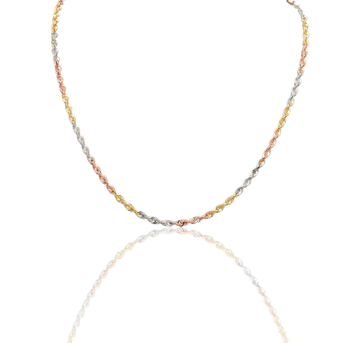 Collana Oro Bianco, Oro Giallo, Oro Rosa Oro 18 carati America 060 Solo Oro CM.60