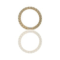 Anello Oro Giallo Oro 18 carati Veretta A Giro Solo Oro spessore gambo mm. 2,4 spessore pietre 2,10