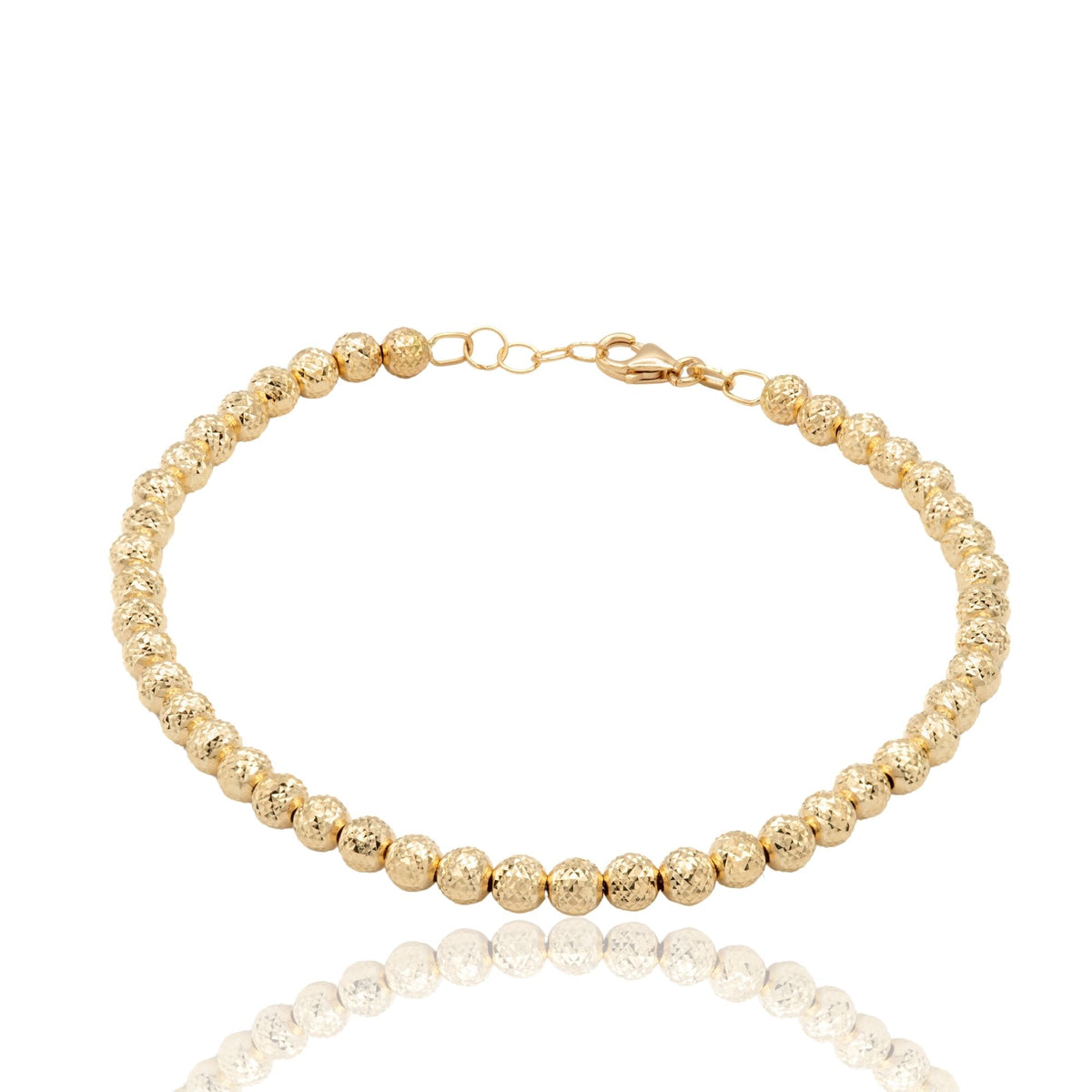 Bracciale Oro Giallo Oro 18 carati Milleluci Solo Oro Sfera 4 mm