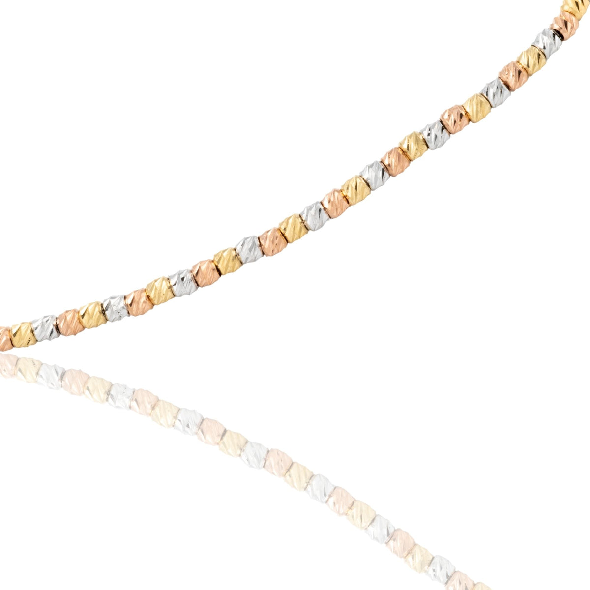 Bracciale Oro Bianco, Oro Giallo, Oro Rosa Oro 18 carati Slash  Solo Oro Sfera 1,5 mm