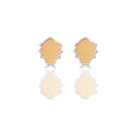 Orecchini Oro Giallo Oro Bianco Oro 18 carati Coccinella Con Contorno Solo Oro