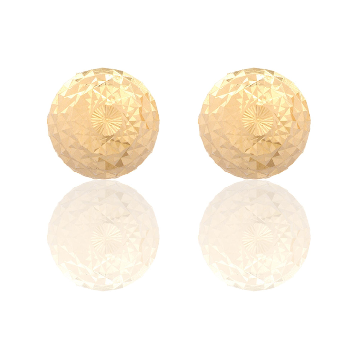 Orecchini Oro Giallo Oro 18 carati Sfera Milleluci Solo Oro