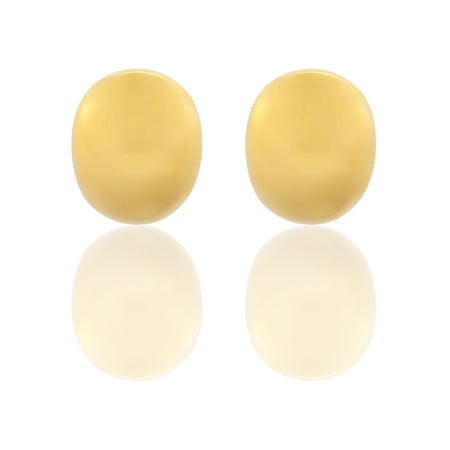 Orecchini Oro Giallo Oro 18 carati Bottone A Lobo Solo Oro