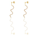 ORECCHINI DONNA SPIRALE SFERA SLASH