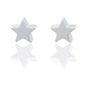 Orecchini Oro Bianco Oro 18 carati Stella Solo Oro