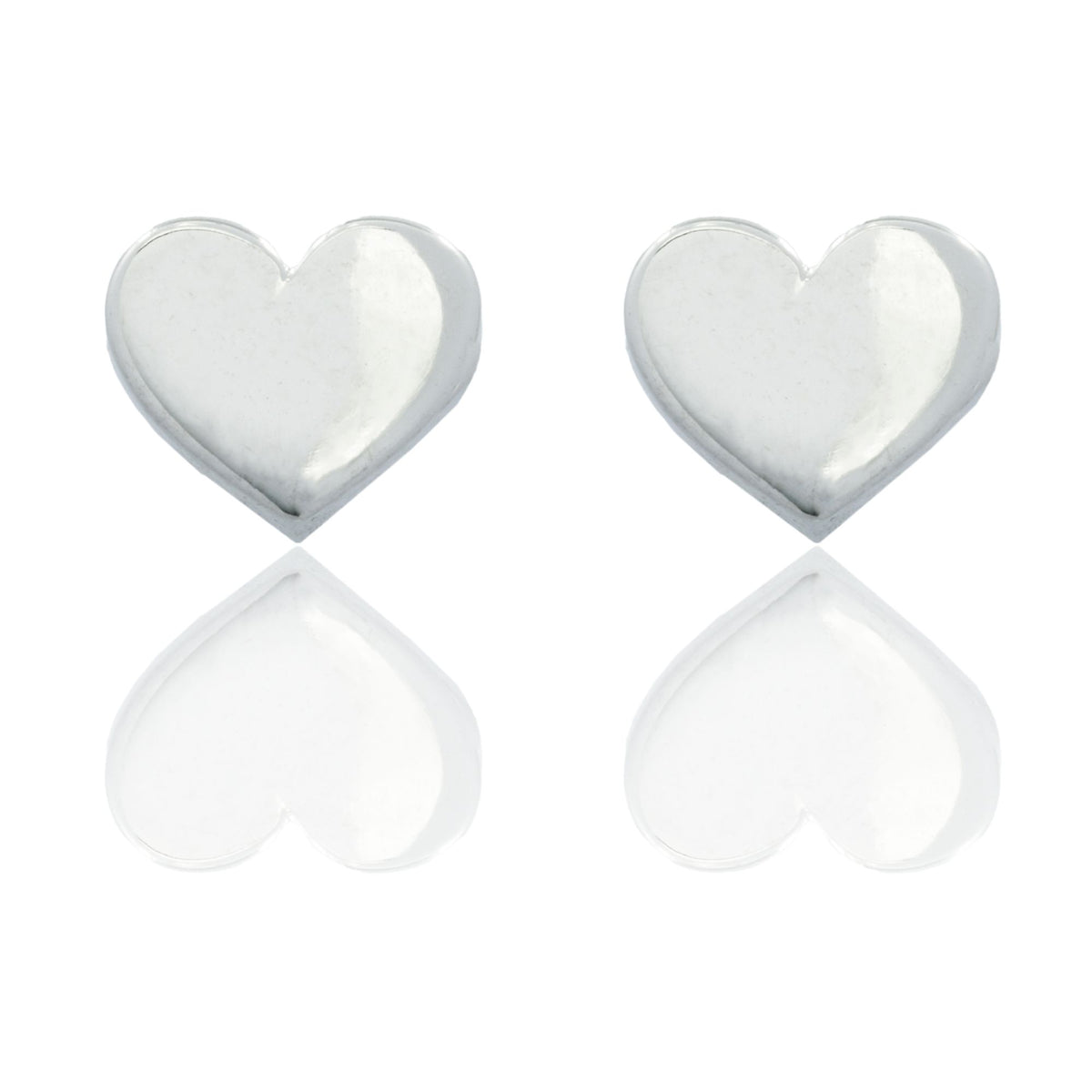 Orecchini Oro Bianco Oro 18 carati Cuore Solo Oro