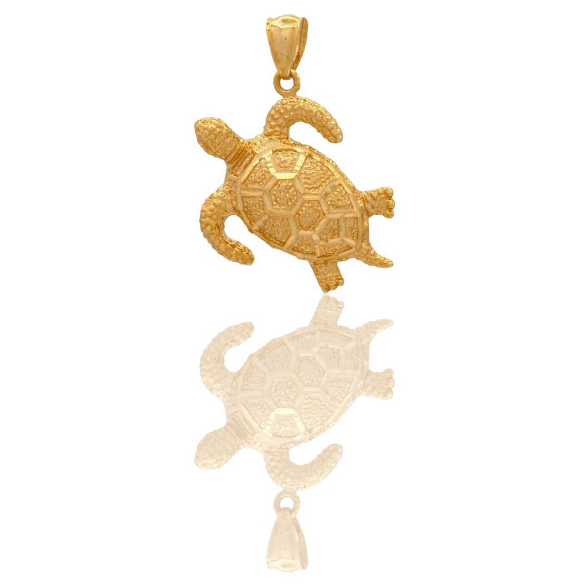 Ciondolo Oro Giallo Oro 18 carati Tartaruga Solo Oro cm.3