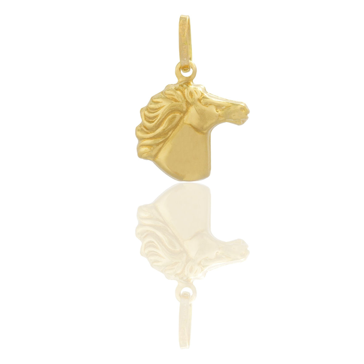 Ciondolo Oro Giallo Oro 18 carati Cavallo Solo Oro cm.2