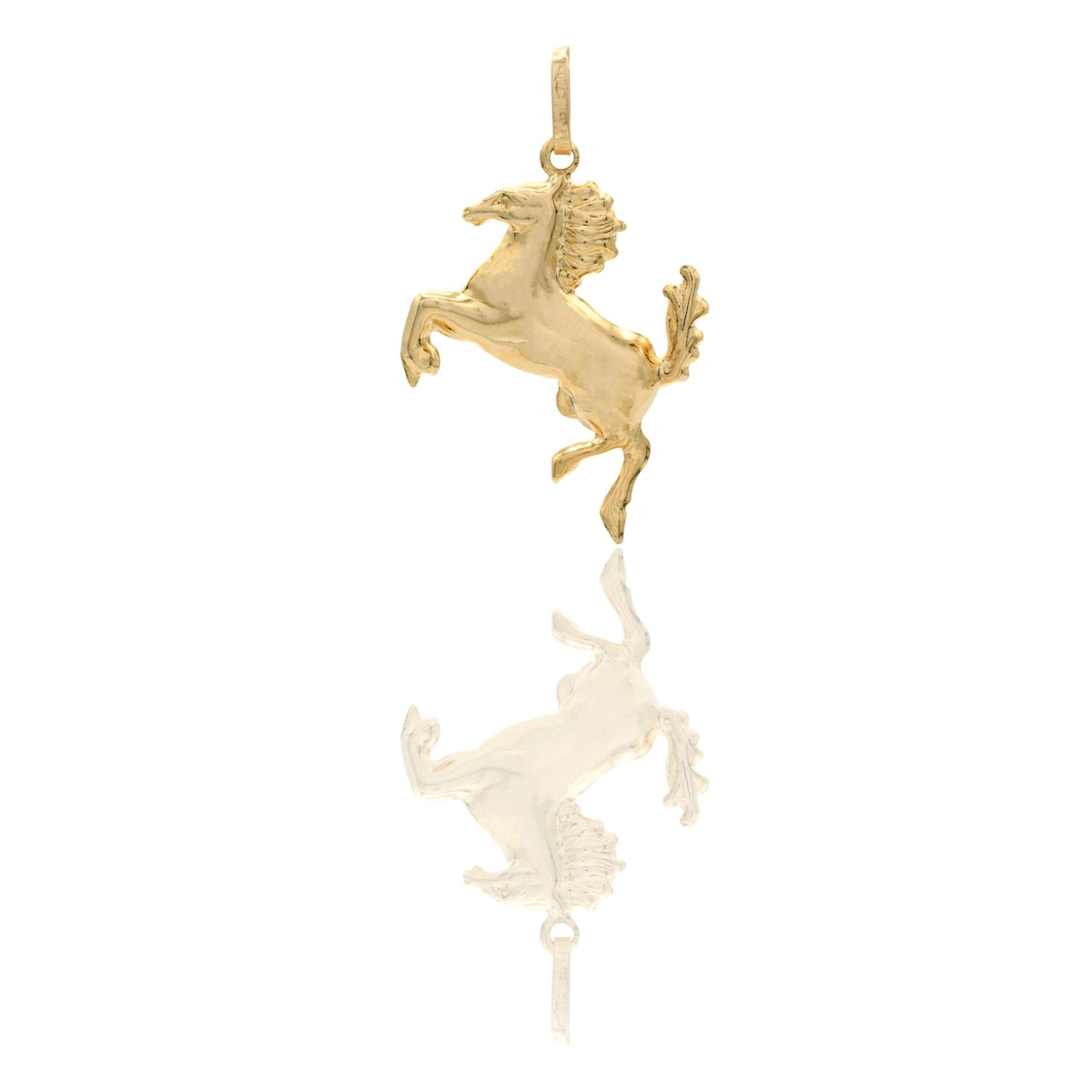 Ciondolo Oro Giallo Oro 18 carati Cavallo Solo Oro cm.3
