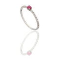 ANELLO DONNA MEZZA VERETTA CON CENTRALE
