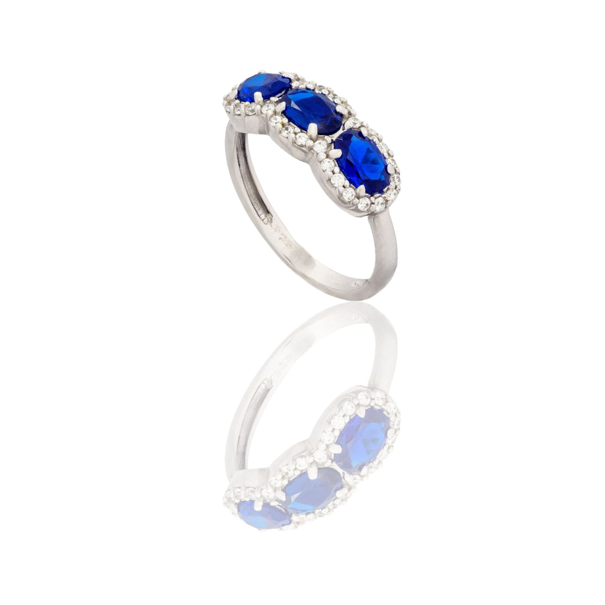 ANELLO DONNA TRILOGY CON PAVE'